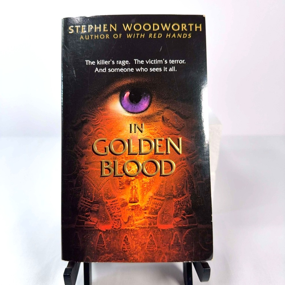 In Golden Blood Stephen Woodworth 2005 First Edition Violet Eyes Book 3